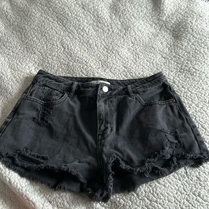 Pacsun black jean shorts size 28